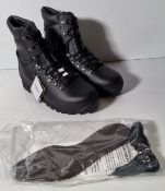 Altberg New Defender high liability men's black leather combat boots - Size 9M