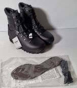 Altberg New Defender high liability men's black leather combat boots - Size 6L