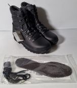 Altberg New Defender high liability men's black leather combat boots - Size 11M