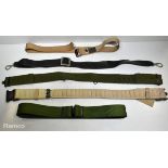 45x British Forces belts - various types and sizes