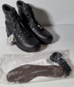 Altberg New Defender high liability men's black leather combat boots - Size 8M