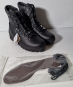 Altberg New Defender high liability men's black leather combat boots - Size 12L