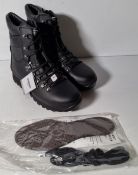 Altberg New Defender high liability womens black leather combat boots - Size 8L - fitting Lady large