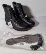 Altberg New Defender high liability womens black leather combat boots - Size 8L - fitting Lady large