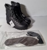 Altberg New Defender high liability men's black leather combat boots - Size 8M