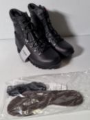 Altberg New Defender high liability women's black leather combat boots - Size 6M