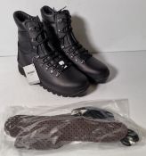 Altberg New Defender high liability men's black leather combat boots - Size 9L