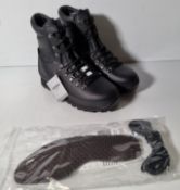 Altberg New Defender high liability men's black leather combat boots - Size 8M