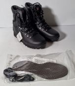 Altberg New Defender high liability women's black leather combat boots - Size 9M