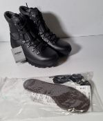 Altberg New Defender high liability men's black leather combat boots - Size 6M