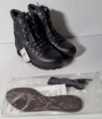 Altberg New Defender high liability womens black leather combat boots - Size 8L - fitting Lady large