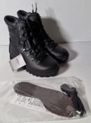 Altberg New Defender high liability men's black leather combat boots - Size 6M