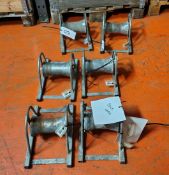 6x HSP125 - Heavy Duty Cable Rollers