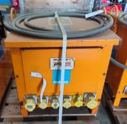 BLAKLEY TA/P/3/10/MCB-RCD/S6 - 415V - 110V 10KVA Transformer