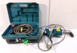 2x MAKITA HR2400 - 110V SDS Hammer Drills & MAKITA 6300LR - 110V 1/2