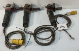 3x METABO WEPBA 14-125 - 110V 5