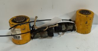 2x Enerpac RCS-101 - 10t Single Acting Low Height Cylinders 88mm-126mm