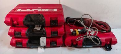 4x Hilti WSR 1400PE - 110V Reciprocating Saws
