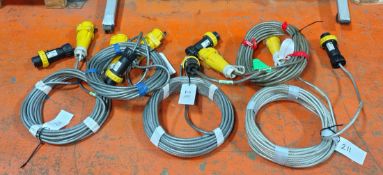 5x SES Syflex/Stahl - 110V 16A Stahl EX. Extension Cables
