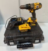 DEWALT DCD985M2 - 18V Battery Drill c/w 2 Batteries and Charger