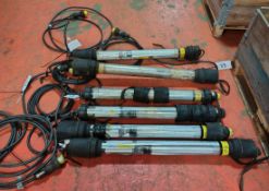 6x SA EQUIP SHE236C110CEA - 110V EX. Fluorescent Work Lights