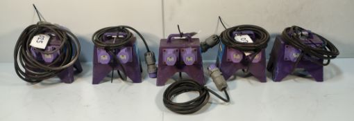 5x 24V 16A 4 Way Splitter Units