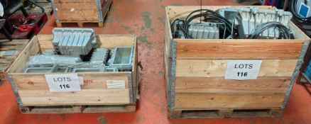 13x HADAR HDL117S24500500T - 110V & 7x HADAR HDL117S23500400E - 230V EX. Marine floodlights