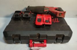 Milwaukee M18FSX-121C - 18V Cordless Reciprocating Saw c/w 2 Batteries & Charger