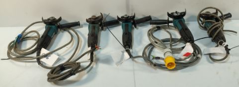 5x MAKITA GA4034 - 110V 4