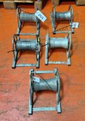 5x HSP125 - Heavy Duty Cable Rollers