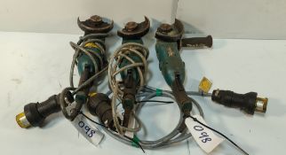 3x MAKITA GA5021C - 110V 5