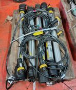 5x SA EQUIP SHE14018C110STA - 110V EX. Fluorescent Emergency Work Lights