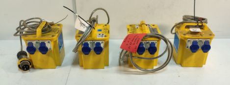 4x TAYLOR - 110V-240V 3.3KVA Step Up Transformers