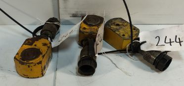 3x Enerpac RSM-100 - 10t Single Acting Flat-Jack Cylinders 43mm-54mm