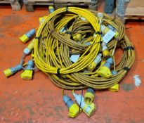 14x SES H07/CEE - 110V 32A 14m H07 Extension Cables