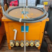 BLAKLEY TA/P/3/10/MCB-RCD/S6 - 415V - 110V 10KVA Transformer