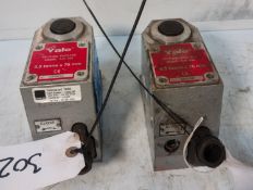 2x Yale AJS65 6.5t Hydraulic Jacks 131mm-206mm