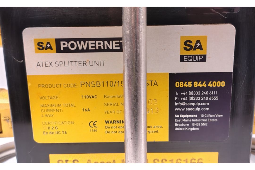 5x SA EQUIP PNSB110/15-4EX/STA 110V 4 WAY EX. Splitter Units (STAHL) - Image 6 of 31