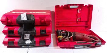4x Hilti WSR 1400PE 110V Reciprocating Saws
