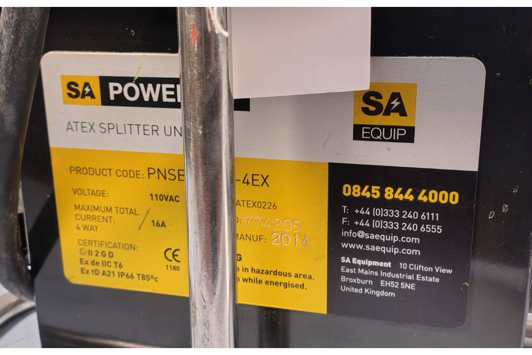 SA EQUIP PNSB110/15-4EX/CEA 110V 4 WAY EX. Splitter Unit (CEAG) - Image 3 of 6