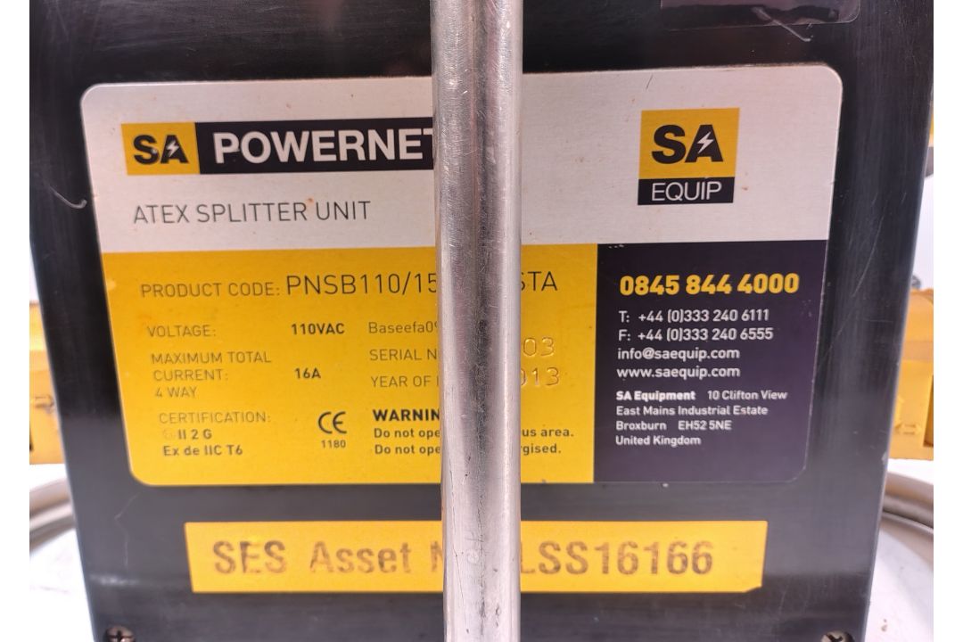 5x SA EQUIP PNSB110/15-4EX/STA 110V 4 WAY EX. Splitter Units (STAHL) - Image 3 of 31