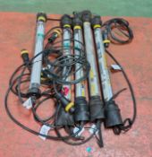 5x SA EQUIP SHE14018C110STA 110V EX. Fluorescent Emergency Work Lights