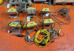 6x WOLF WF-300 110V ATEX LED Floodlights & BLAKLEY Arctic/ES 110V 25m LED Festoon Lighting