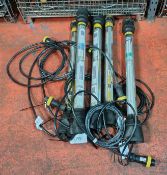 5x SA EQUIP SHE14018C110STA 110V EX. Fluorescent Emergency Work Lights