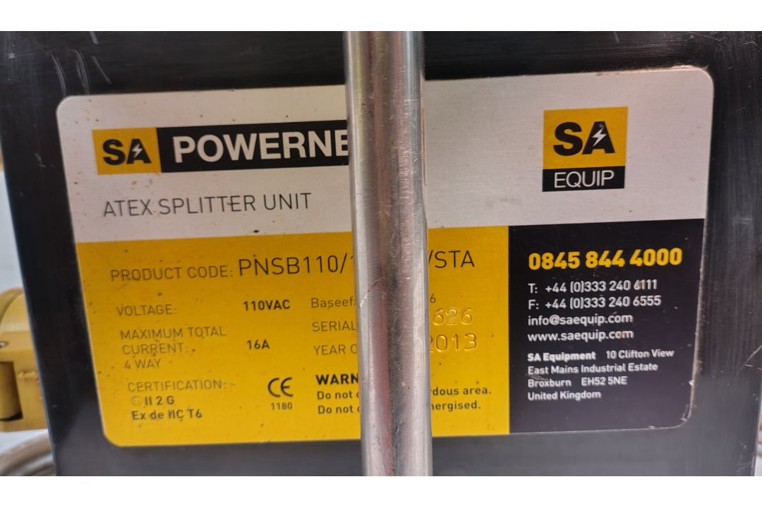 5x SA EQUIP PNSB110/15-4EX/STA 110V 4 WAY EX. Splitter Units (STAHL) - Image 26 of 31