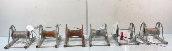 6x HSP125 Heavy Duty Cable Rollers