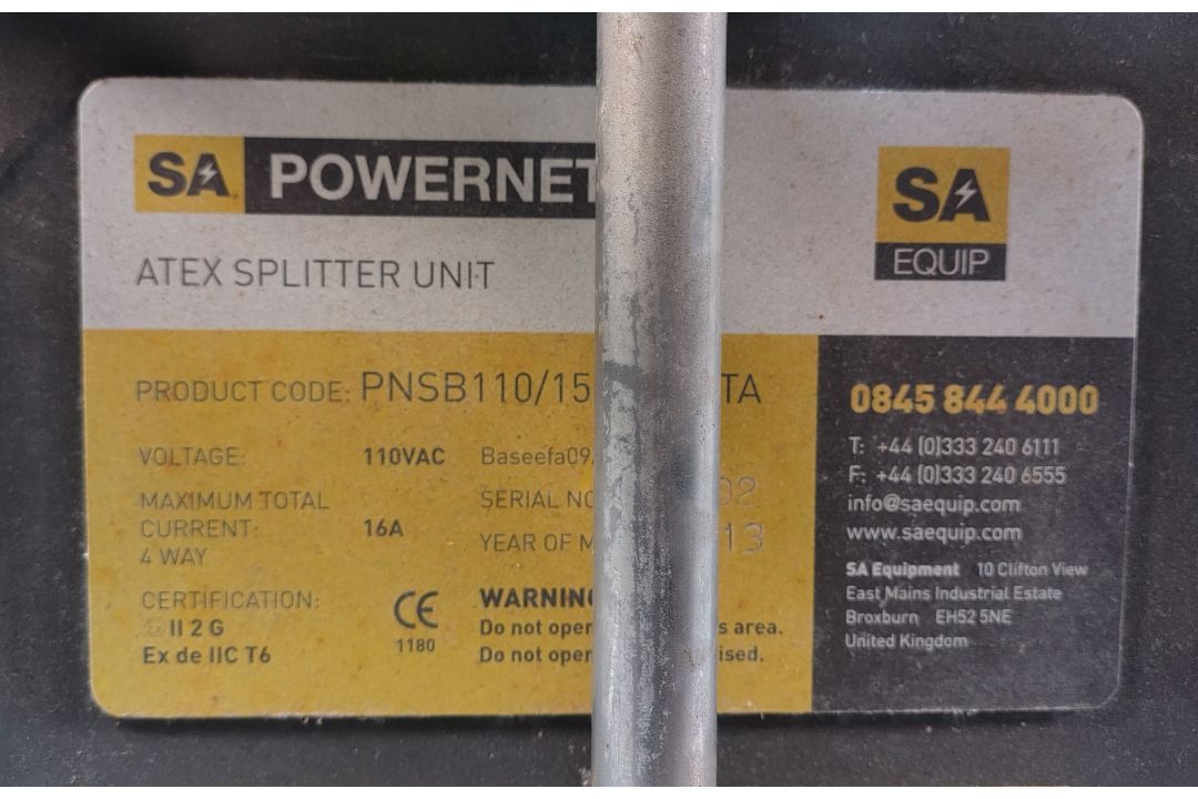 5x SA EQUIP PNSB110/15-4EX/STA 110V 4 WAY EX. Splitter Units (STAHL) - Image 14 of 32