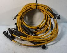 8x Enerpac HC-7210 10' High Pressure Hydraulic Hoses