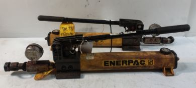2x Enerpac P-392 700bar Two Speed Lightweight Hand Pumps