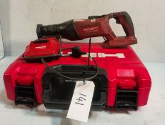 Hilti SR30-A36 36V Battery Reciprocating Saw c/w 2 Batteries and Charger
